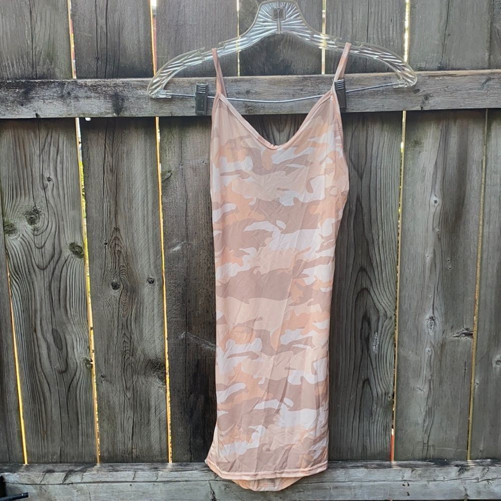 Boho camouflage dress sz. XS NWT